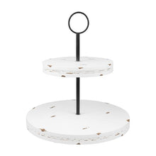 Load image into Gallery viewer, Chippy White Tiered Tray