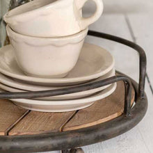 Load image into Gallery viewer, Round Wood Plank Serving Tray