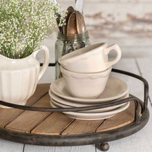 Load image into Gallery viewer, Round Wood Plank Serving Tray