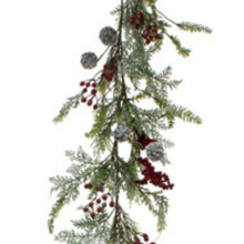 Load image into Gallery viewer, Fir & Cedar Red Berry Garland