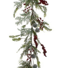 Load image into Gallery viewer, Fir & Cedar Red Berry Garland