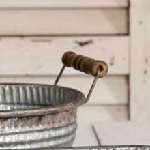 Load image into Gallery viewer, Rustic Bins with Wooden Handles