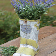 Load image into Gallery viewer, Honeycomb Metal Rainboot Planter