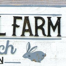 Load image into Gallery viewer, Cottontail Farm Wood Wall Sign