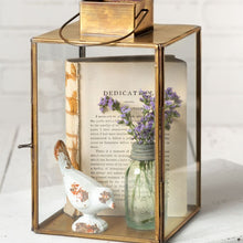 Load image into Gallery viewer, Large Antique Brass Hayworth Lantern