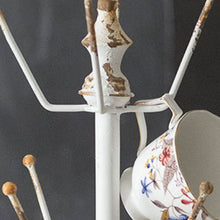 Load image into Gallery viewer, Shabby Chic Eight Hook Display Stand
