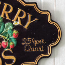 Load image into Gallery viewer, Strawberry Fields Metal Sign
