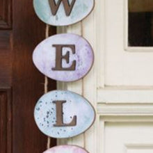 Load image into Gallery viewer, Welcome Easter Egg Wall Hanger