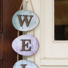 Load image into Gallery viewer, Welcome Easter Egg Wall Hanger