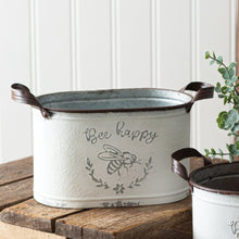 Load image into Gallery viewer, Bee Happy Oval Buckets