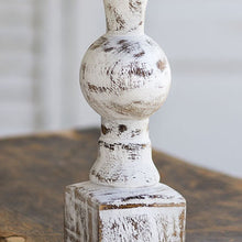 Load image into Gallery viewer, Square Base Wood Pillar Candle Holder