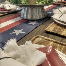 Load image into Gallery viewer, Red White & Blue Table Runner