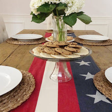Load image into Gallery viewer, Red White & Blue Table Runner