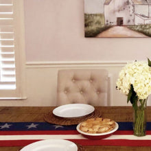 Load image into Gallery viewer, Red White & Blue Table Runner