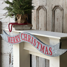 Load image into Gallery viewer, Metal Merry Christmas Banner