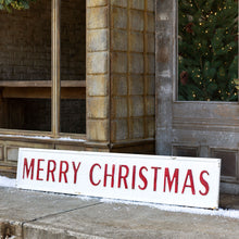 Load image into Gallery viewer, Embossed Metal Merry Christmas Sign