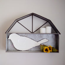 Load image into Gallery viewer, Metal Barn Wall Shelf