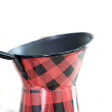 Load image into Gallery viewer, Buffalo Check Farmhouse Style Pitcher