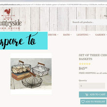 Load image into Gallery viewer, Chicken Wire Basket Set