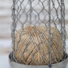Load image into Gallery viewer, Chicken Wire Cloche With Jute