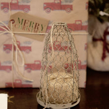 Load image into Gallery viewer, Chicken Wire Cloche With Jute
