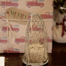 Load image into Gallery viewer, Chicken Wire Cloche With Jute