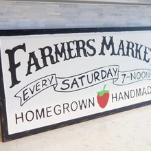 Load image into Gallery viewer, Farmers Market Sign With Strawberry