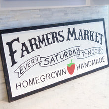 Load image into Gallery viewer, Farmers Market Sign With Strawberry