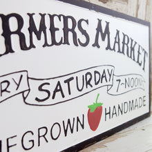 Load image into Gallery viewer, Farmers Market Sign With Strawberry