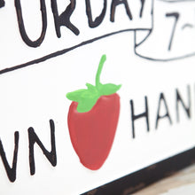 Load image into Gallery viewer, Farmers Market Sign With Strawberry