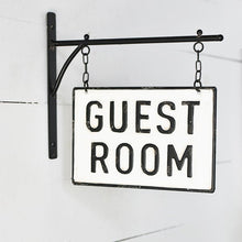 Load image into Gallery viewer, Guest Room Tin Hanger Sign