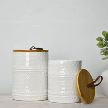 Load image into Gallery viewer, White Canister Set With Lids