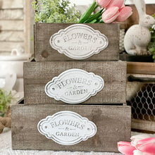 Load image into Gallery viewer, Flowers & Garden Wooden Boxes