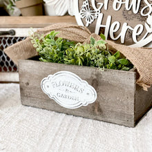 Load image into Gallery viewer, Flowers & Garden Wooden Boxes