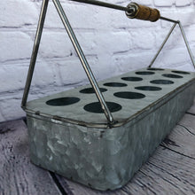 Load image into Gallery viewer, Galvanized Metal Egg Caddy