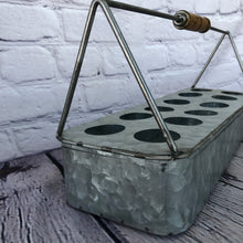 Load image into Gallery viewer, Galvanized Metal Egg Caddy