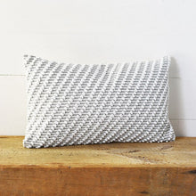 Load image into Gallery viewer, Grey Durrie Pillow