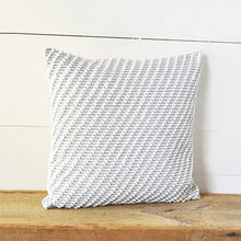 Load image into Gallery viewer, 20" Grey Durrie Pillow