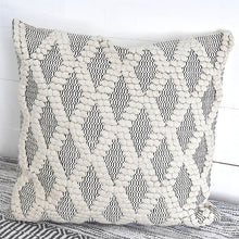 Load image into Gallery viewer, 20" Neutral Diamond Pillow