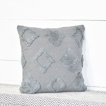 Load image into Gallery viewer, Grey Diamond Pillow