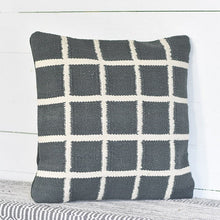 Load image into Gallery viewer, 20" Carbon & Chalk Stripe Pillow