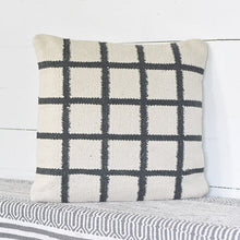 Load image into Gallery viewer, 20" Chalk & Carbon Stripe Pillow