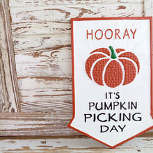 Load image into Gallery viewer, Pumpkin Picking Day Metal Wall Sign