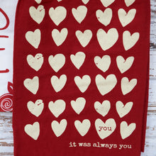 Load image into Gallery viewer, Red Love Themed Kitchen Towel Sets