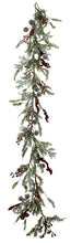 Load image into Gallery viewer, Fir & Cedar Red Berry Garland