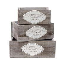 Load image into Gallery viewer, Flowers & Garden Wooden Boxes