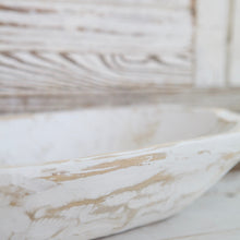 Load image into Gallery viewer, Farmhouse Style White or Gray Dough Bowl