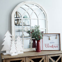 Load image into Gallery viewer, White Wooden Christmas Tree Set