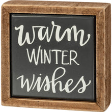 Load image into Gallery viewer, Warm Winter Wishes Boxed Sign
