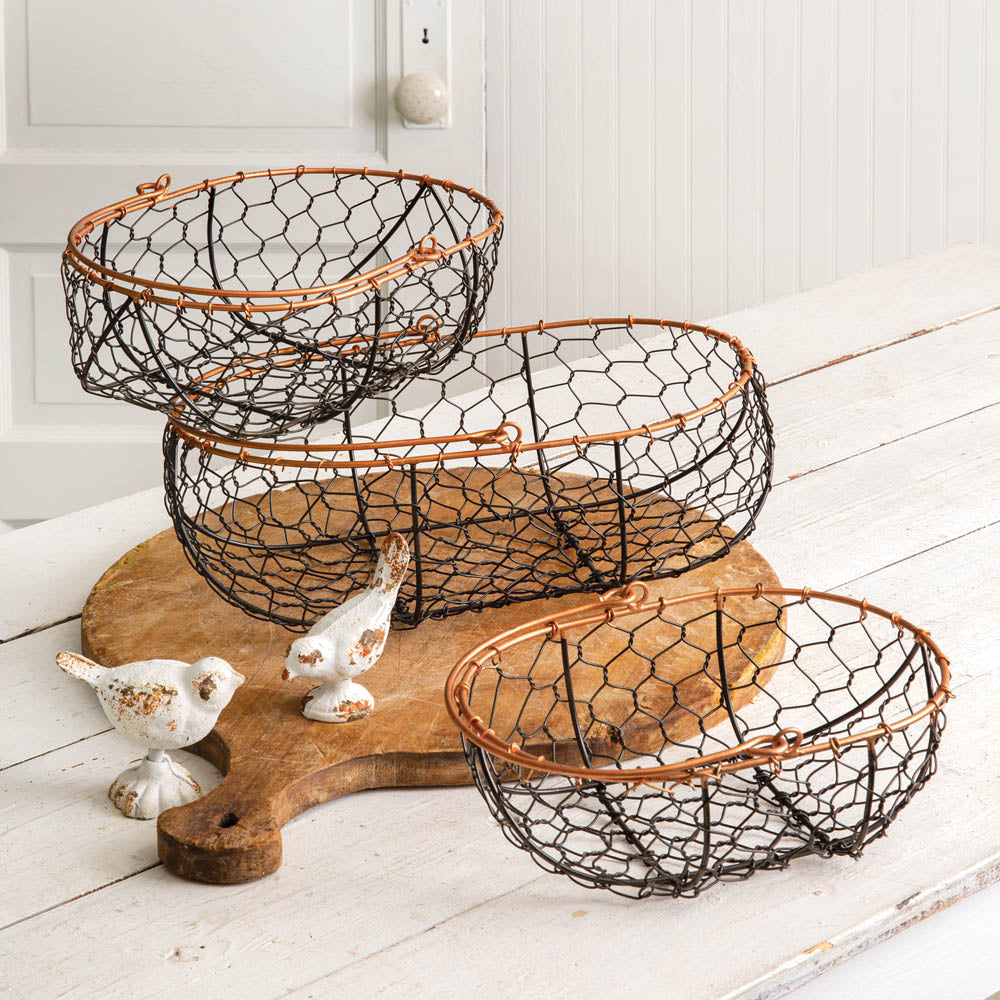 Wire Gathering Basket Set